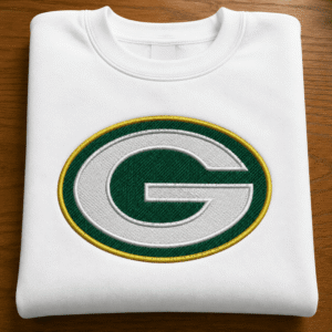 Green Football Embroidery Design | Sports Team Machine Embroidery File (Instant Download)