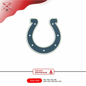 Indianapolis Colts Embroidery Design – Colts Logo Embroidery – NFL Football Embroidery – 4 Inch – Instant Download