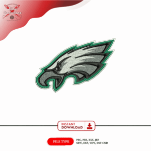 Philadelphia Eagles Embroidery Design – Eagles Logo Embroidery – NFL Football Embroidery – 4 Inch – Instant Download